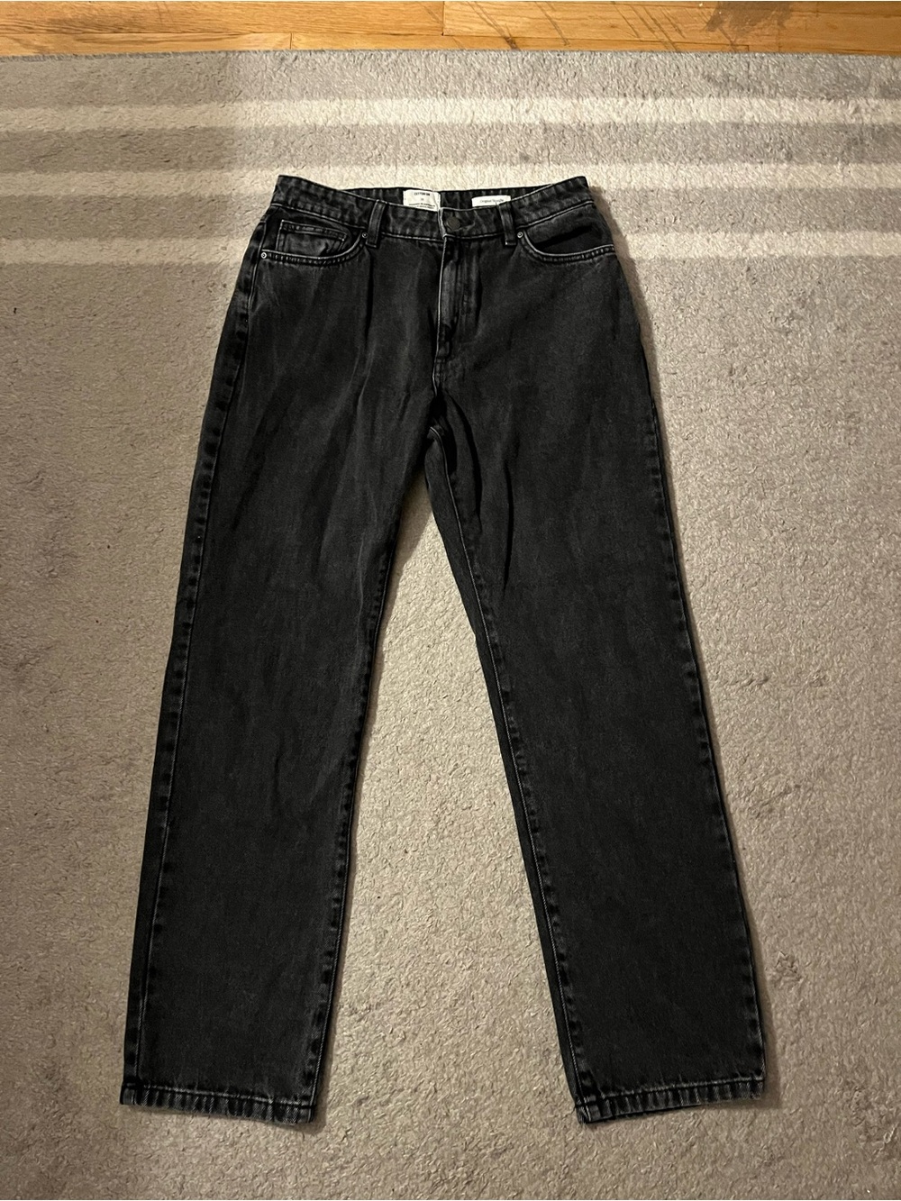 Black Cotton On Straight Jeans